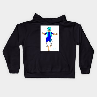 Bhangra Dancer blue Kids Hoodie